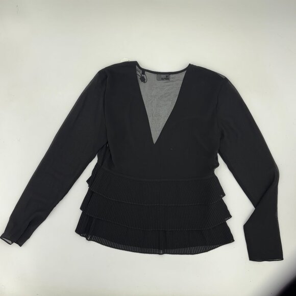 Kooples NWT Tiered Pleat Shirt - Picture 5 of 6